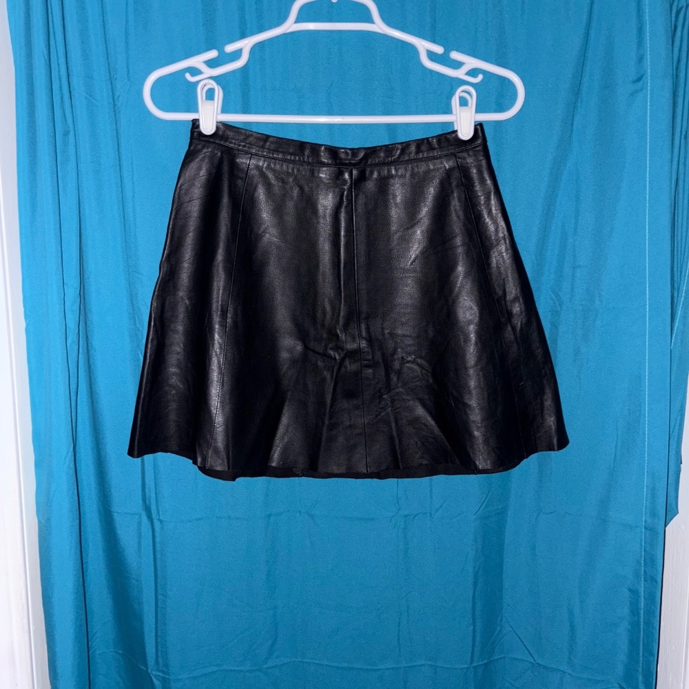 🖤 Love Leather Black Mini Skirt 🖤 - Picture 2 of 10